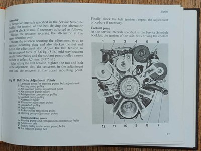 Lot Rolls Royce Silver Shadow II and Bentley T2 Owner's Handbook
