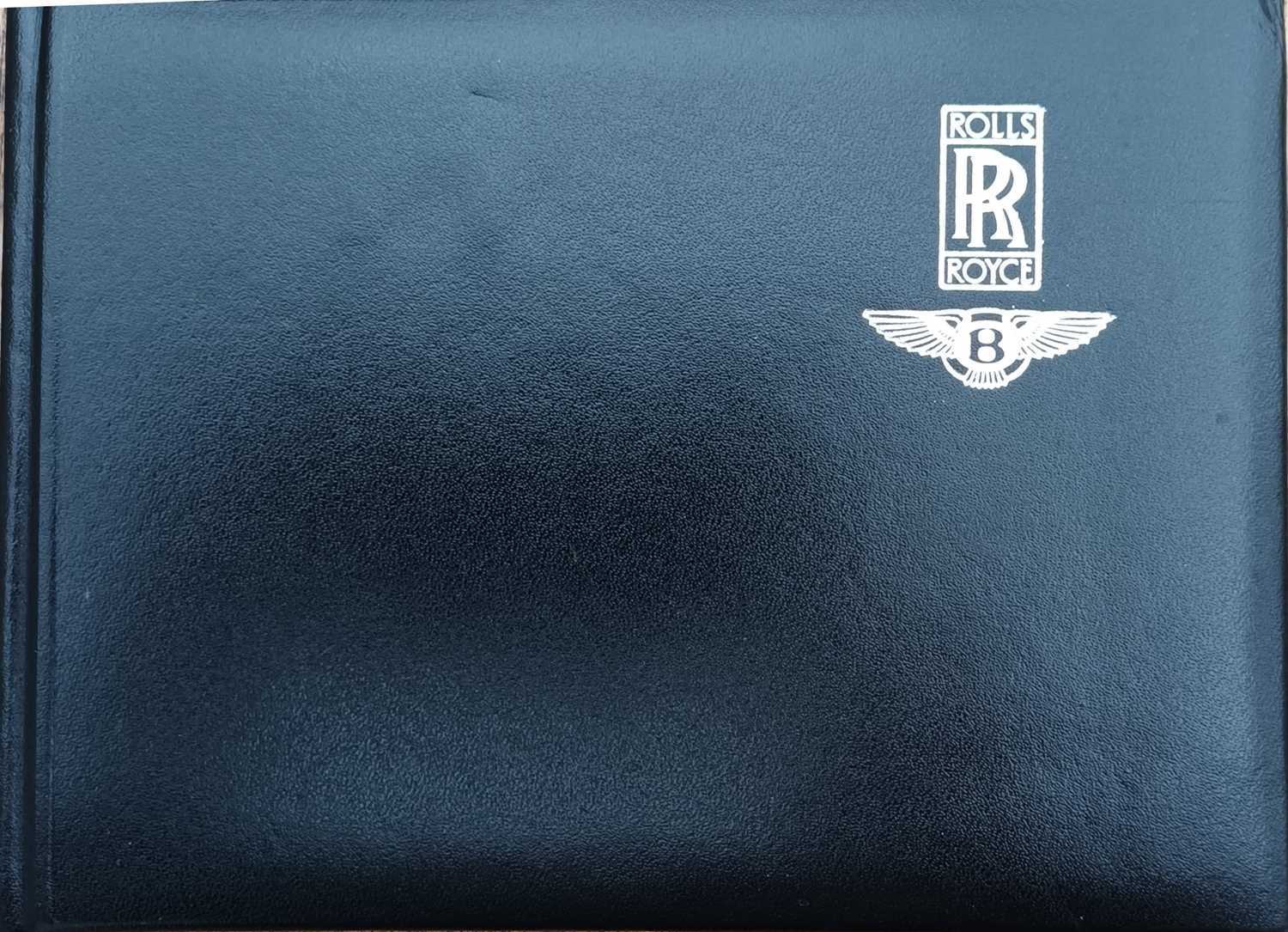 Lot Rolls-Royce Silver Shadow Owner's Handbook