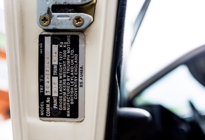 Lot 1981 Triumph TR7 V8 Development Car