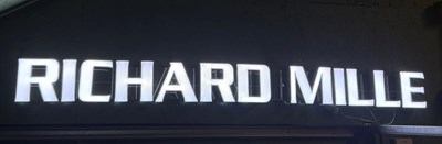 Lot Richard Mille Showroom Sign