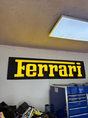Lot Ferrari Showroom Sign