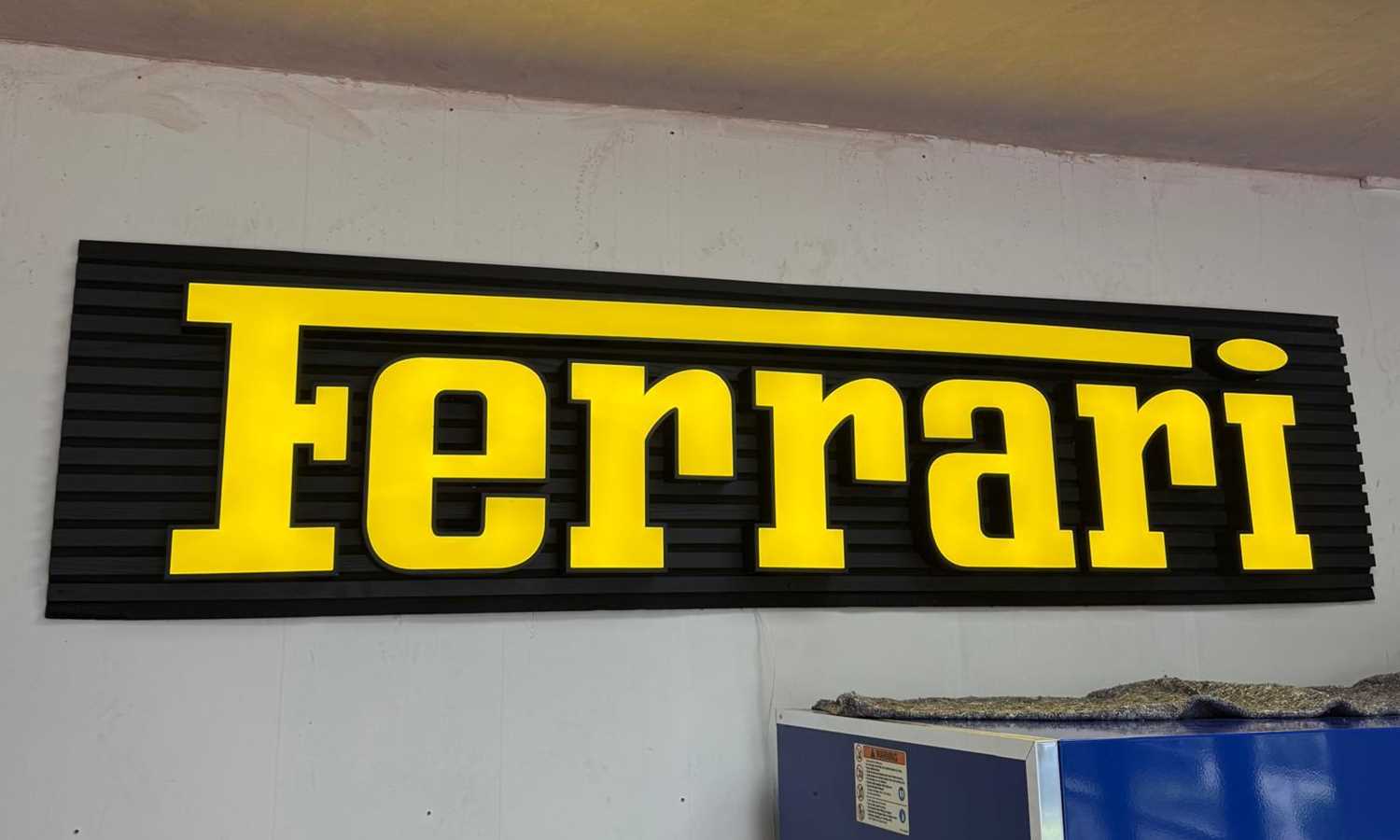 Lot Ferrari Showroom Sign