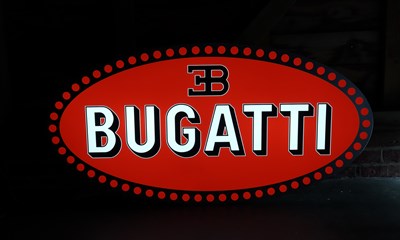 Lot 19 - Bugatti Showroom Sign