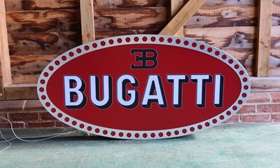 Lot Bugatti Showroom Sign
