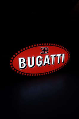 Lot Bugatti Showroom Sign