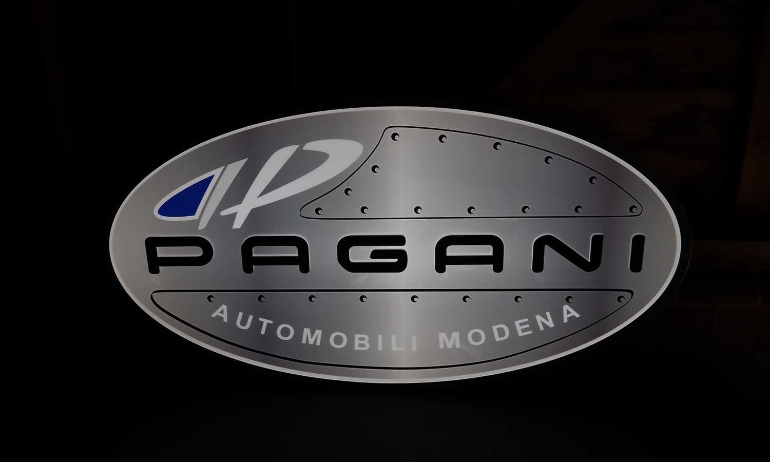 Lot Pagani Showroom Sign