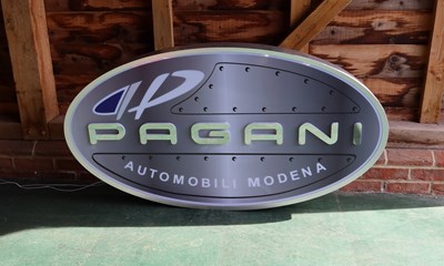 Lot Pagani Showroom Sign