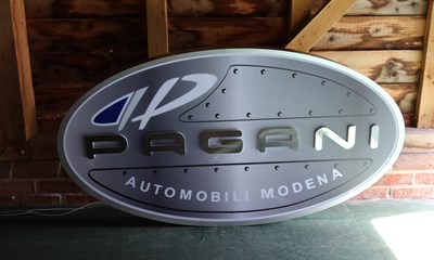 Lot Pagani Showroom Sign
