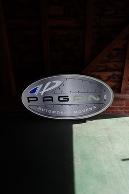 Lot Pagani Showroom Sign