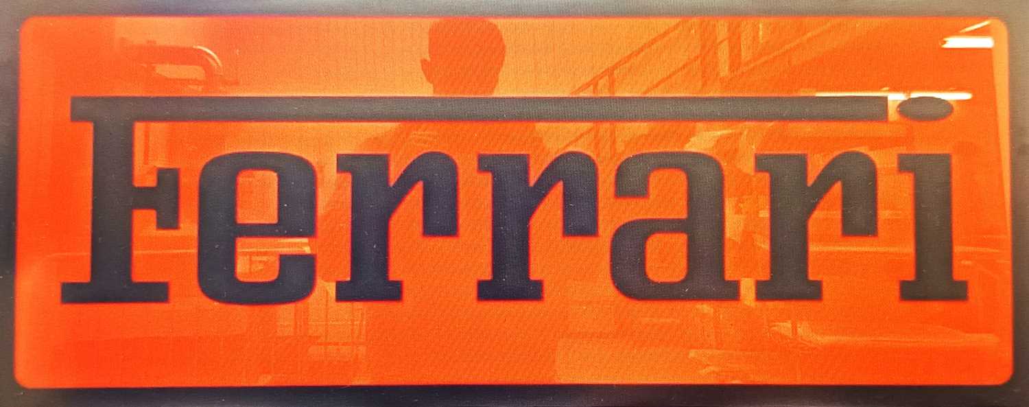 Lot Ferrari Wall Sign