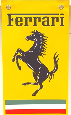 Lot Ferrari Model and Banner