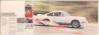 Lot Porsche 911 Carrera RS 2.7 Sales Brochure