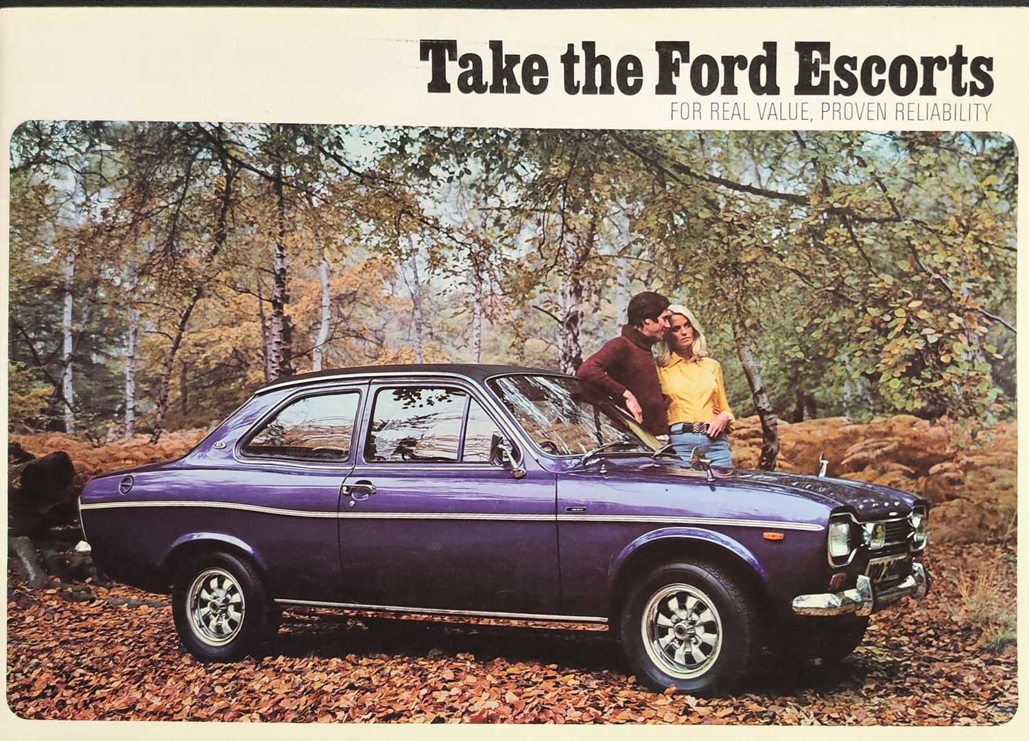 Lot Ford Escort Brochure 1970s Sale Catalogue