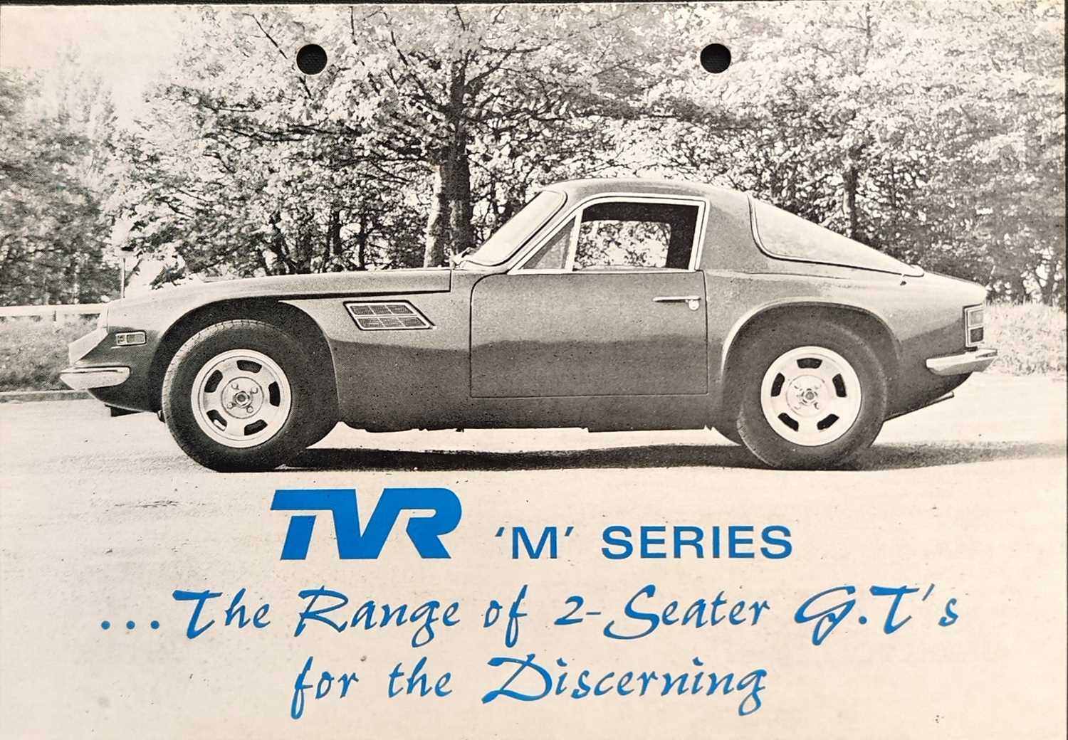 Lot TVR ‘M’ Series Sales Folder