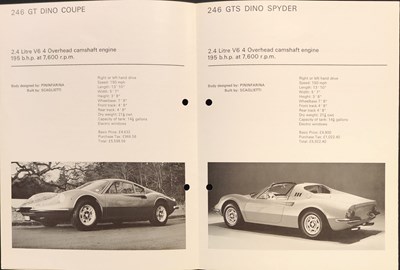 Lot Maranello Concessionaires Ferrari Sales Catalogue (1970s)