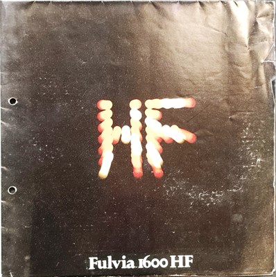 Lot 71 - Lancia Fulvia Sales Brochure / Poster