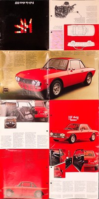 Lot Lancia Fulvia Sales Brochure / Poster