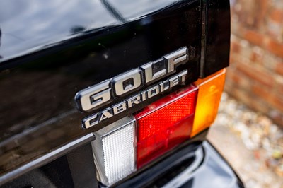 Lot 1993 Volkswagen Golf GTi Cabriolet Sportline Edition