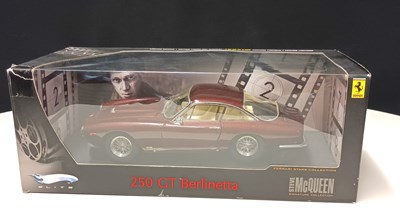 Lot Steve McQueen Prints & Ferrari Scale Model