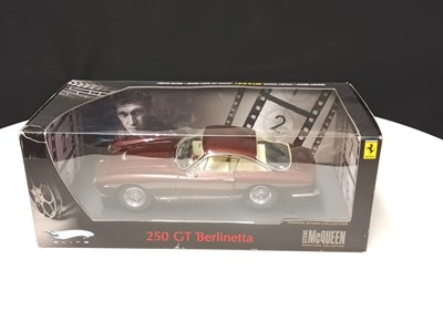 Lot Steve McQueen Prints & Ferrari Scale Model