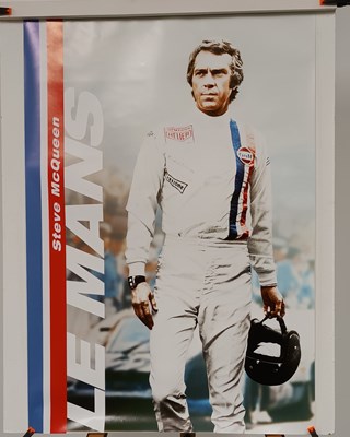 Lot Two Steve McQueen Le Mans Posters & Porsche Scale Model