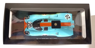 Lot Two Steve McQueen Le Mans Posters & Porsche Scale Model