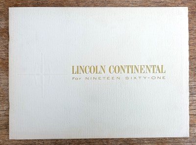 Lot 105 - Lincoln Continental Publications