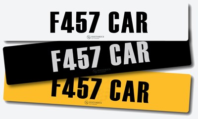 Lot Registration F457 CAR