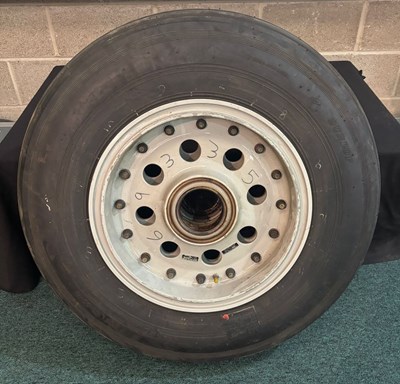 Lot 116 - Military Dunlop Aircraft Wheel & Tyre Assembly