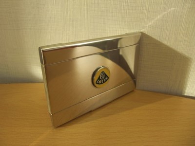 Lot A47 - A silver plated 1960s-1970s Lotus Salesman's Business Card Case