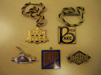 Lot A51 - BARC Brooklands full member's and visitors enamelled Lapel Badges