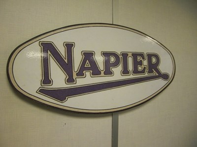 Lot A28 - Napier logo wall plaque.