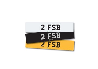 Lot 189 - Number Plate 2 FSB