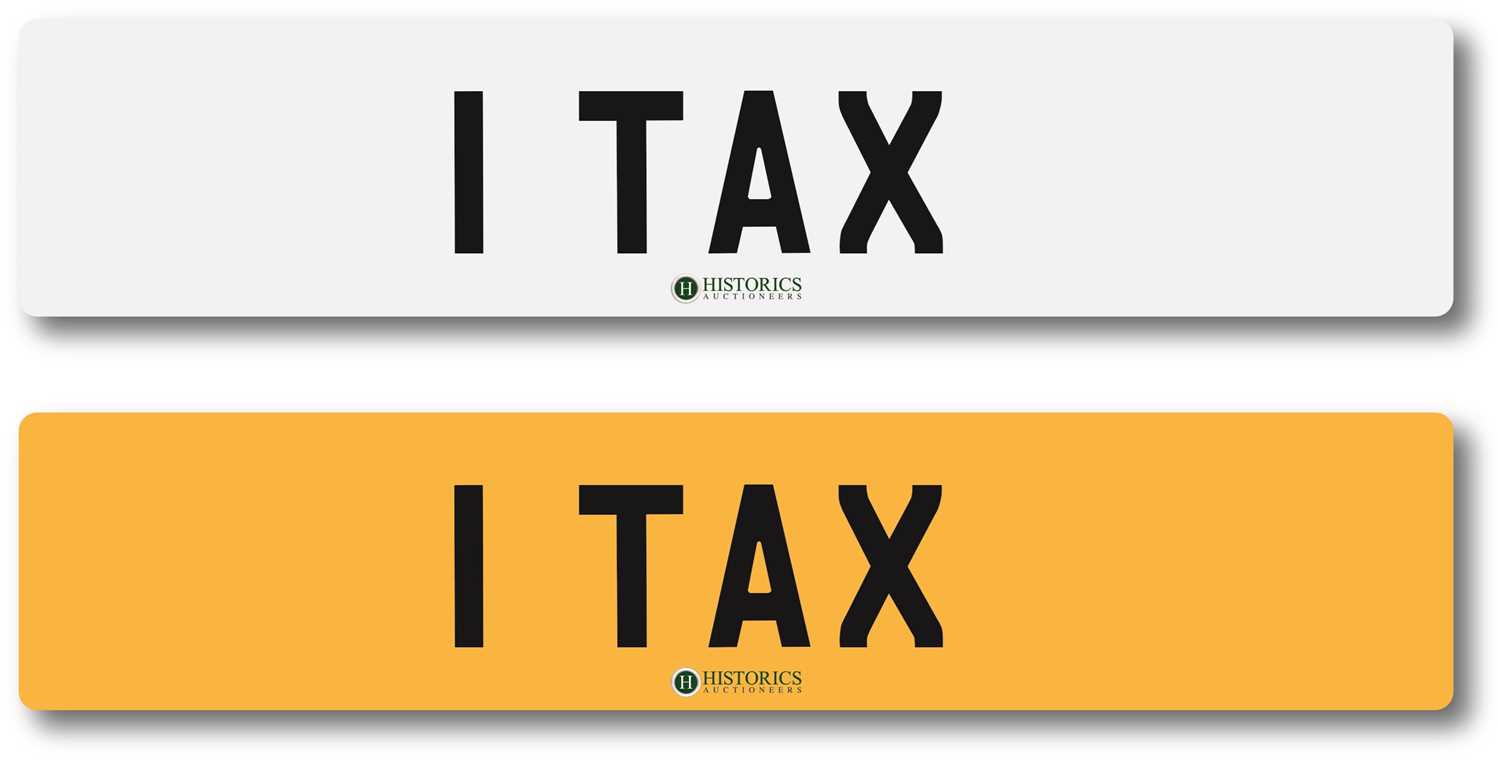 Lot 180 - Number Plate 1 TAX