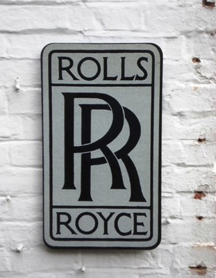 Lot 151 - Rolls-Royce logo wall plaque