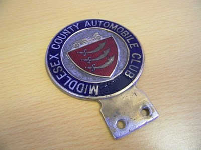 Lot 159 - Miiddlesex County Automobile Car Club badge