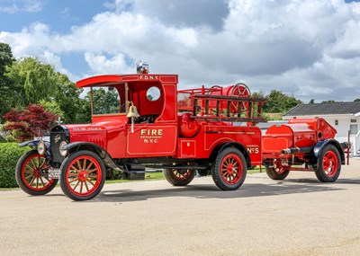 Lot 141 - 1925 Ford Model-T Fire Truck with additional auxiliary pump