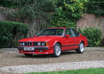 Lot 212 - 1989 BMW 635 CSi Highline