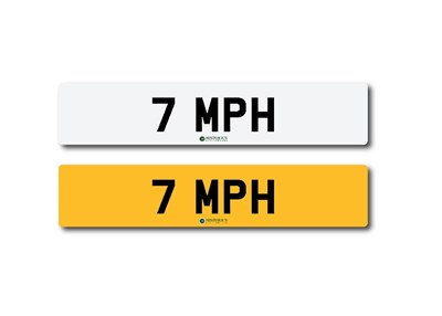 Lot 155 - Number plate 7 MPH