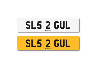 Lot 156 - Number plate SL52 GUL