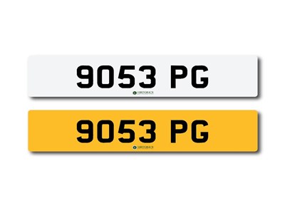 Lot 262 - Number Plate  9053 PG