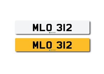 Lot 183 - Number Plate  MLO 312