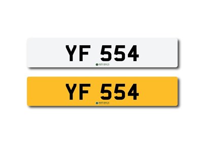 Lot 181 - Number Plate  YF 554