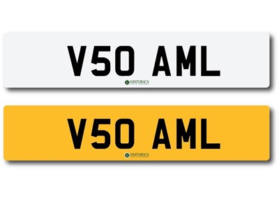 Lot 182 - Number Plate: V50 AML