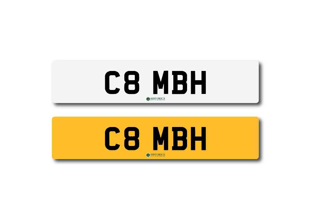 Lot 263 - Number Plate  C8 MBH