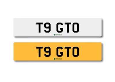 Lot 143 - Number Plate  T9 GTO
