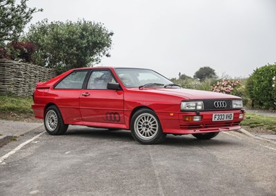 Lot 254 - 1989 Audi UR Quattro 10V Turbo MB Engine