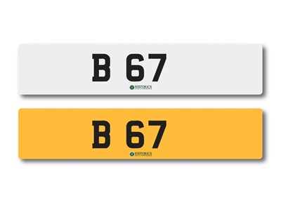 Lot 111 - Number Plate B 67