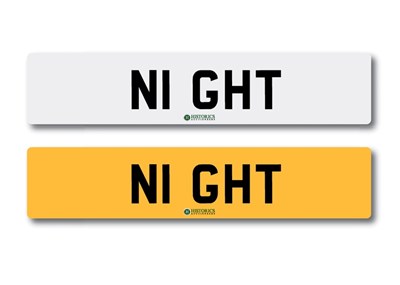 Lot 109 - Number Plate  NI GHT