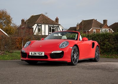 Lot 341 - 2014 Porsche  911/991 Turbo Cabriolet